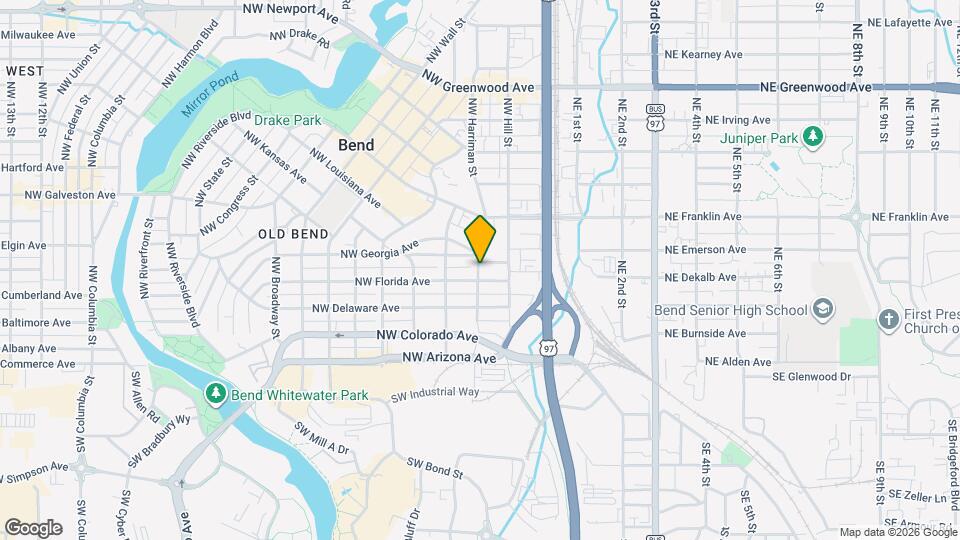 310 NW Harriman St Map and Location Details