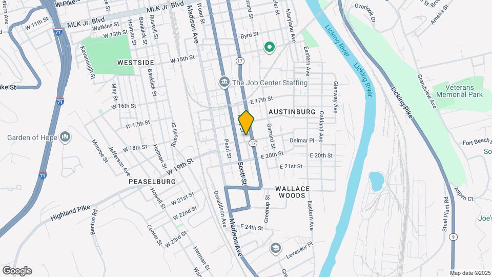 118 E 19th St Mapa y Detalles de la Ubicación