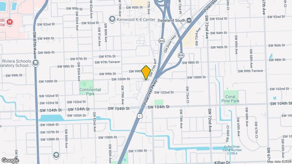 10073 SW 77th Ct Map and Location Details