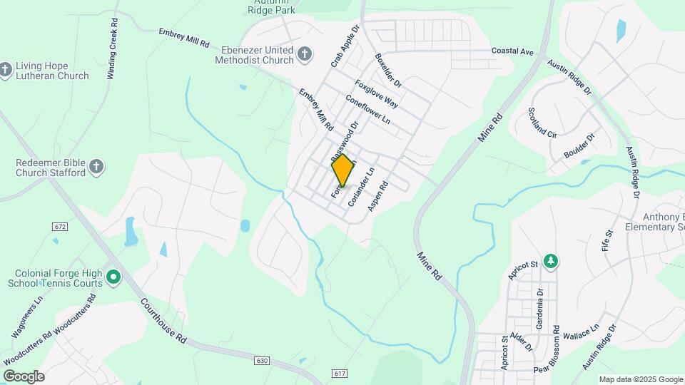 1025 Forsythia Ln Map and Location Details