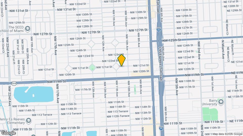 1080 NW 121st St Map and Location Details