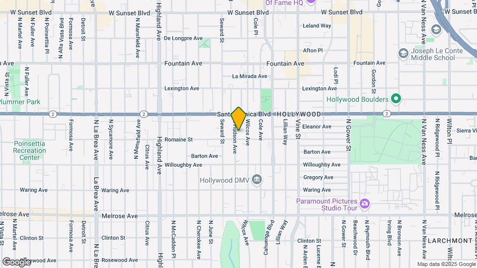 1012 N Hudson Ave Map and Location Details