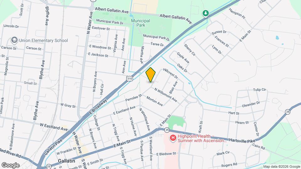 600 Hillcrest Dr Map and Location Details