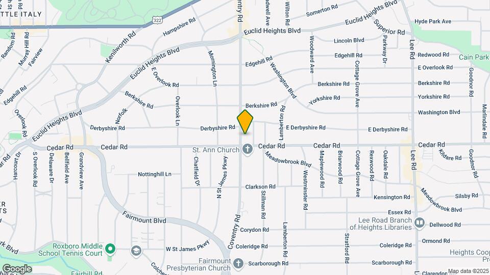 2129 Coventry Rd Map and Location Details