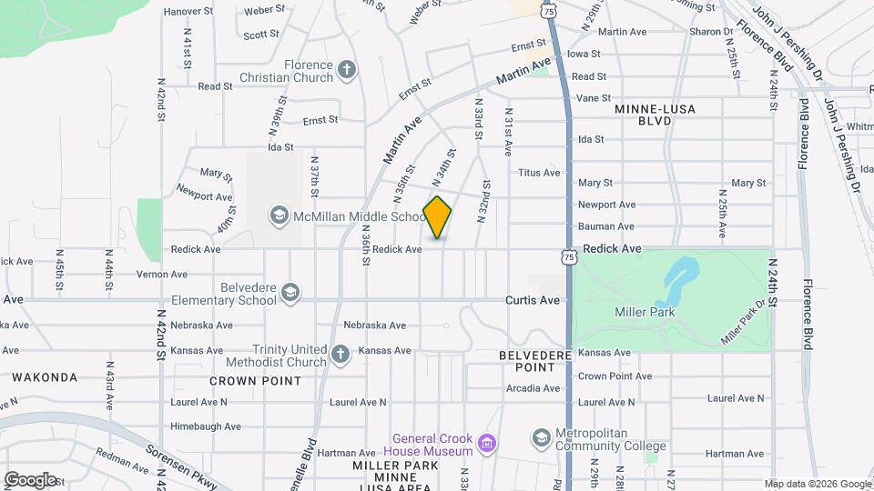 6504 N 33rd St Map and Location Details