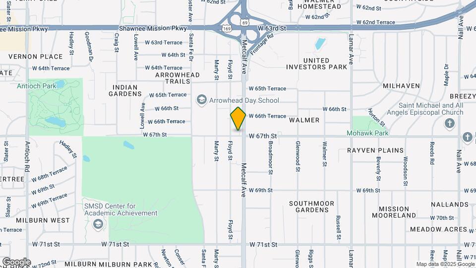 7108 W 67th St Map and Location Details