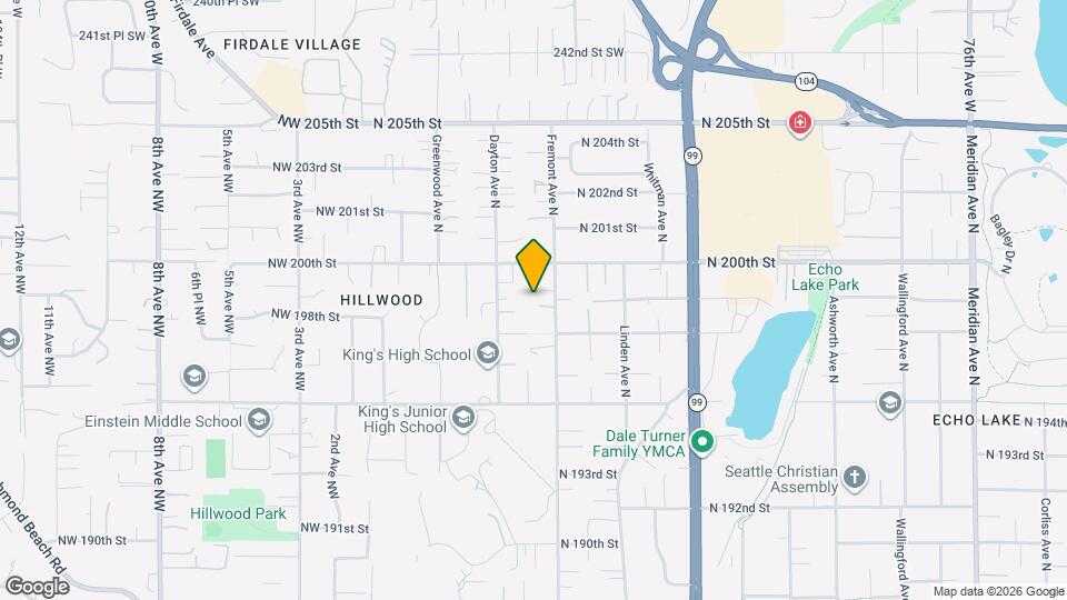 632 N 198th Pl Map and Location Details