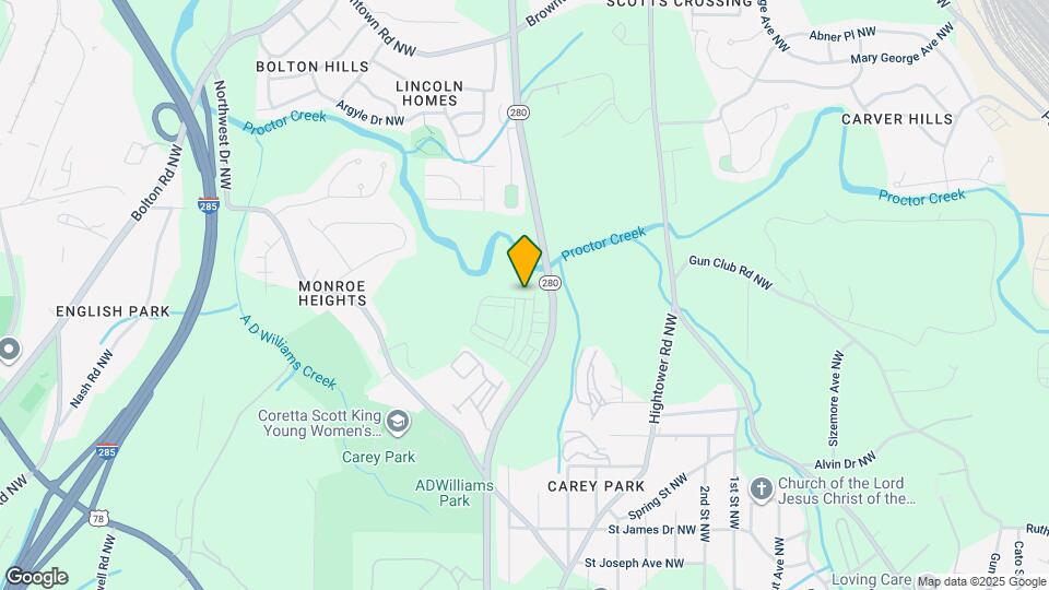 1399 Creekside Cir NW Map and Location Details