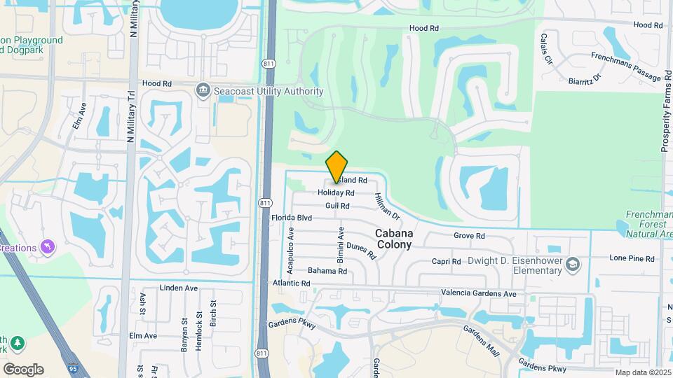 3721 Holiday Rd Map and Location Details
