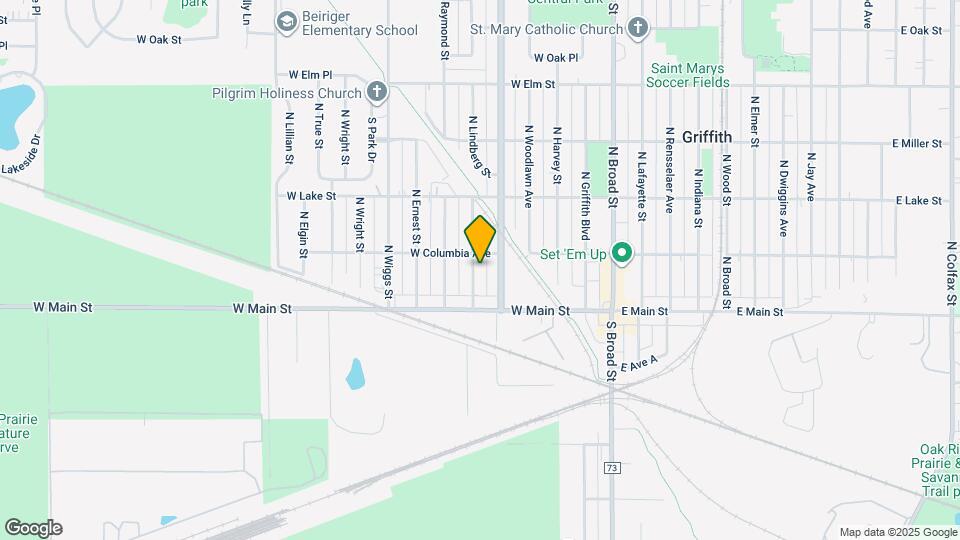 133-135 N Lindberg St Map and Location Details