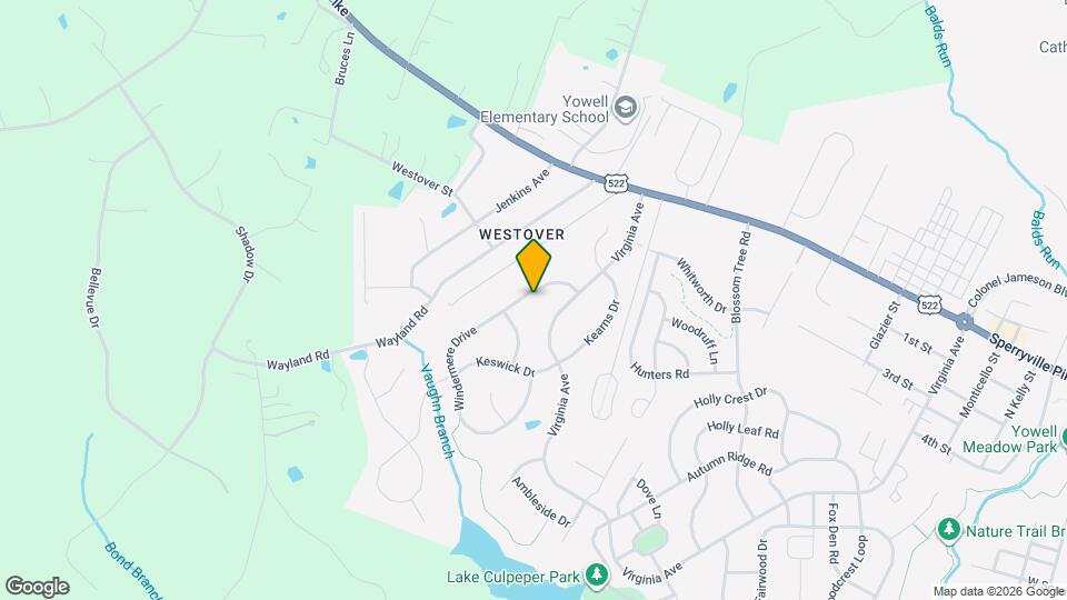 523 Windermere Drive Map and Location Details