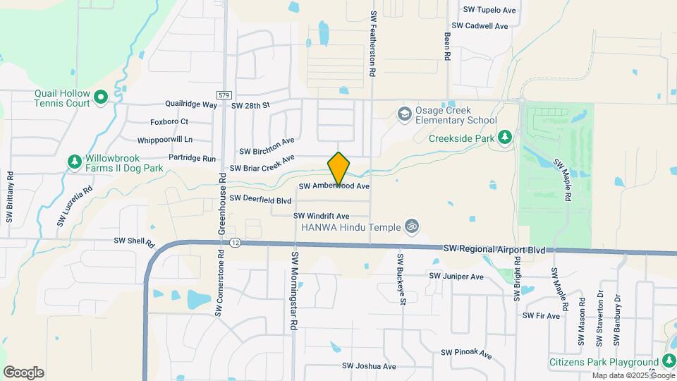 3007 SW Amberwood Ave Map and Location Details