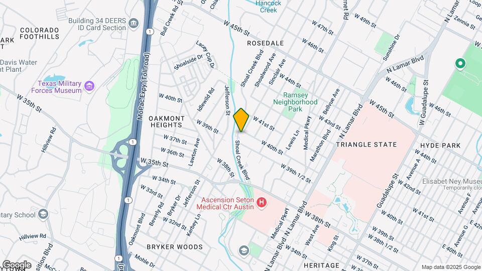 3955 Shoal Creek Blvd Map and Location Details