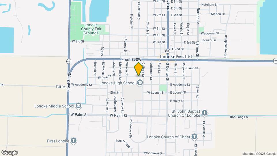 415 W Pine St Mapa y Detalles de la Ubicación