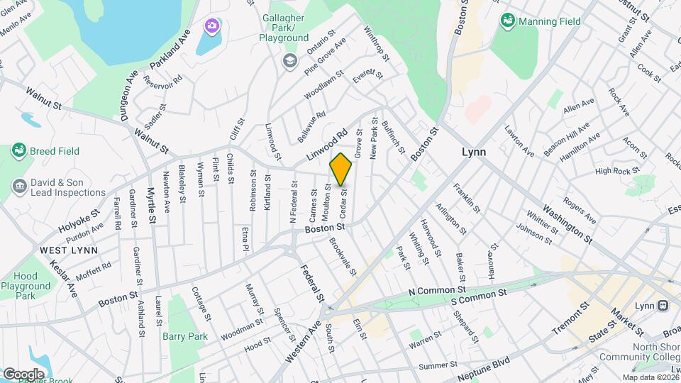 44 Cedar St Map and Location Details