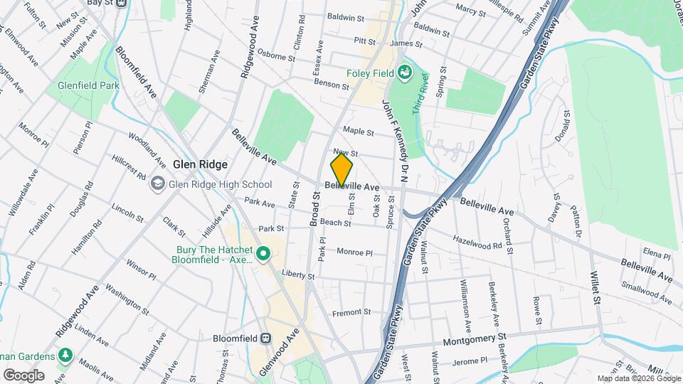 332 Belleville Ave Map and Location Details