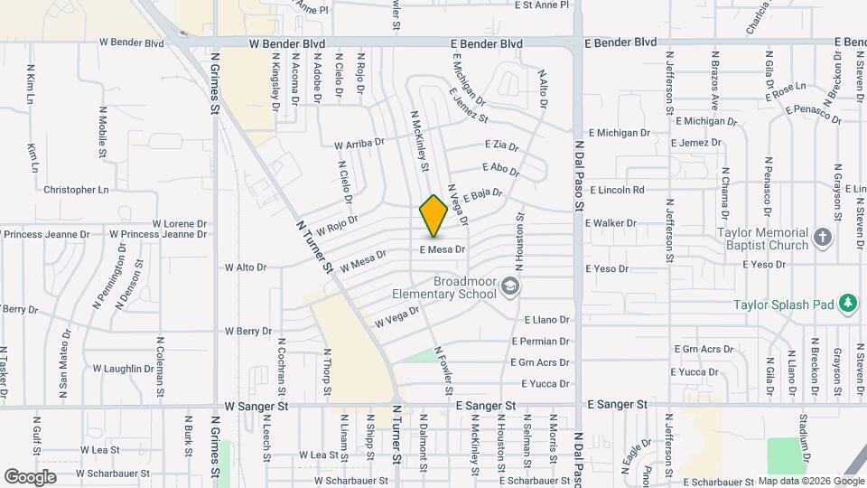 204 E Mesa Dr Map and Location Details