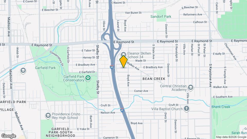 1417 E Bradbury Ave Map and Location Details