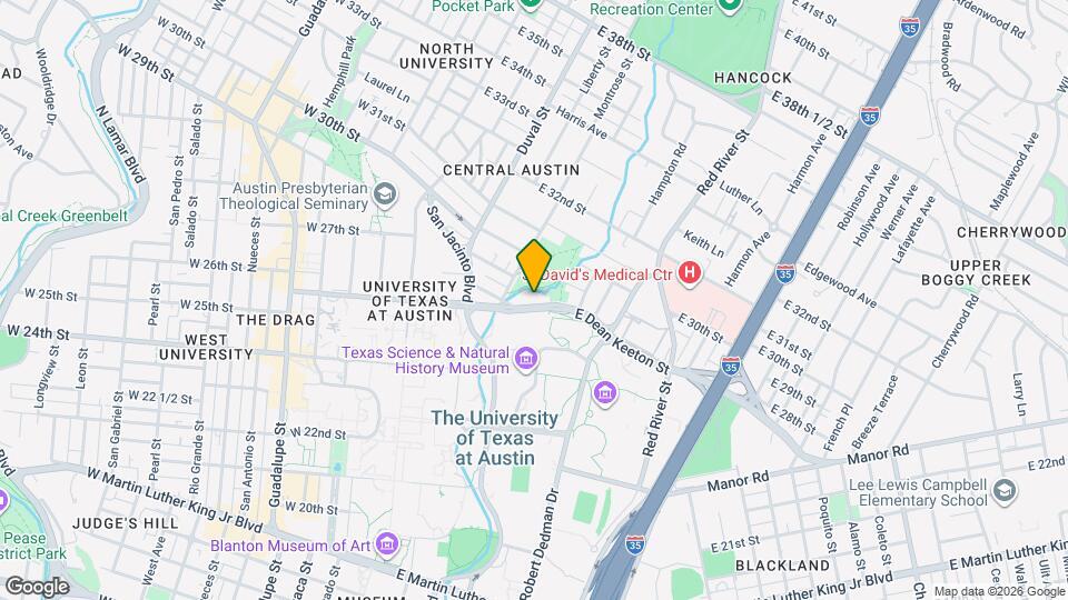 710 E Dean Keeton Map and Location Details