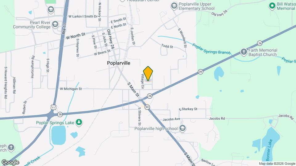 Poplarville Estates Map and Location Details
