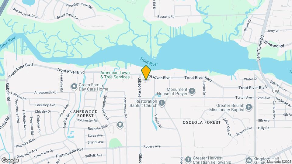 4158 Trout River Blvd Map and Location Details