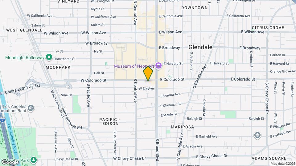 124 W Colorado St Map and Location Details