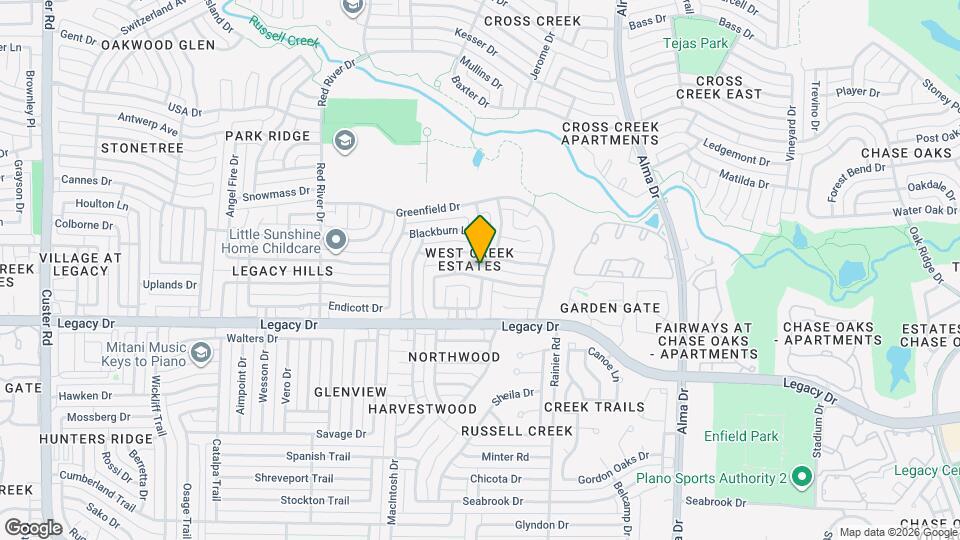 1401 Newbury Ln Mapa y Detalles de la Ubicación