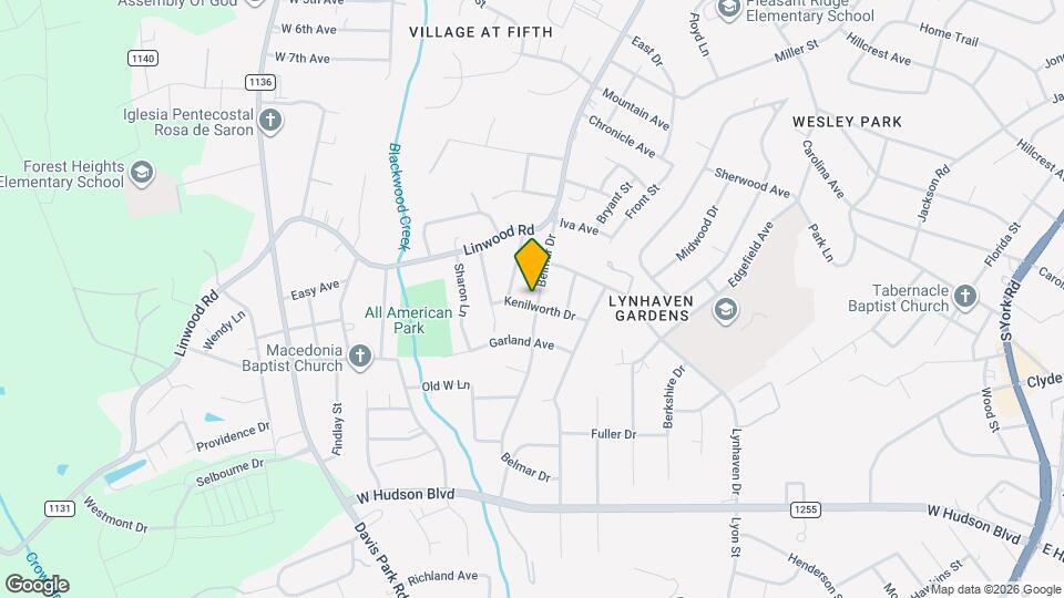 1551 Belmar Dr Mapa y Detalles de la Ubicación