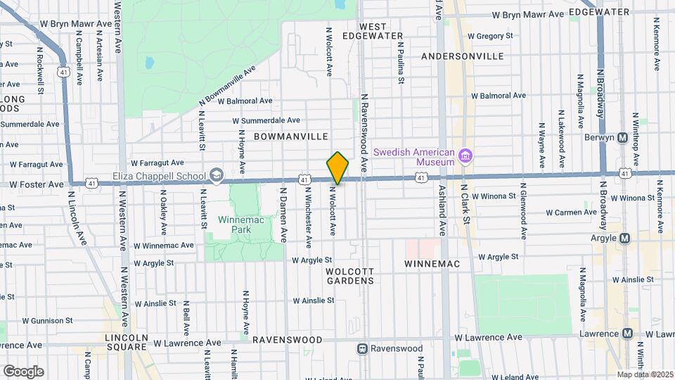 5127-5129 N Wolcott Ave Map and Location Details
