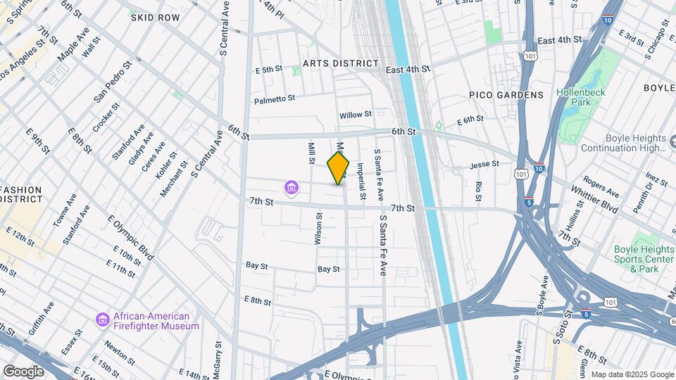 1850 Industrial St Map and Location Details