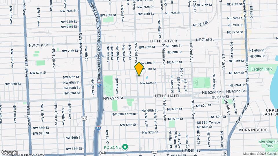 6445 NW 2nd Ave Map and Location Details
