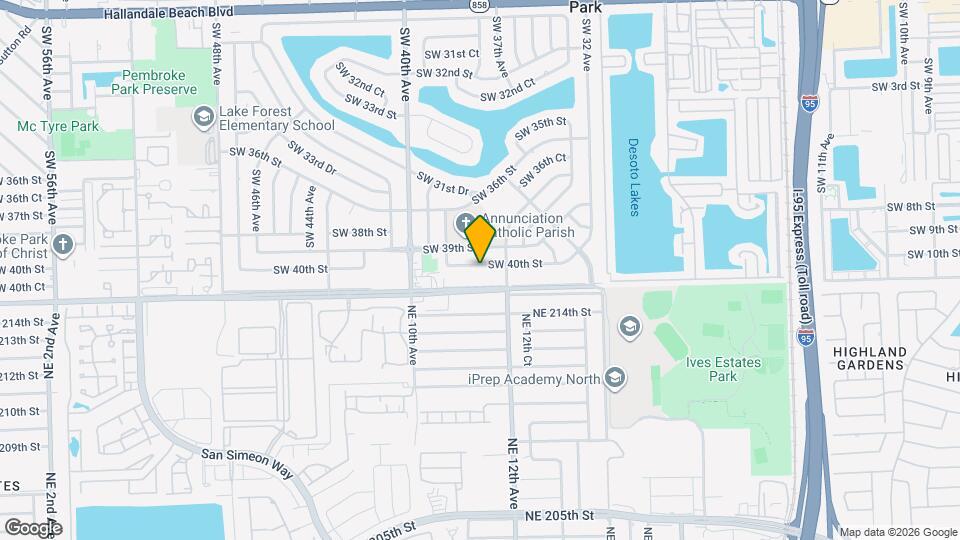 3740 SW 40th St Map and Location Details