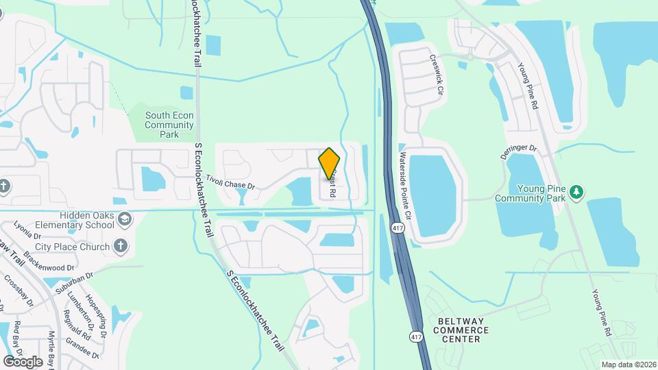 10216 Oak Crest Rd Map and Location Details