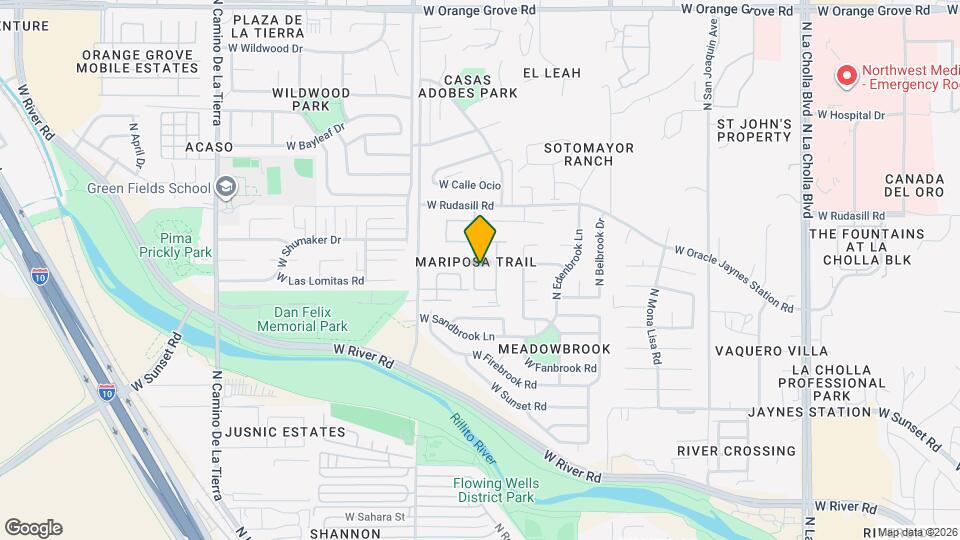 5874 N Dartwhite Dr Map and Location Details
