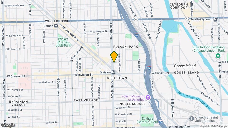 1243-1245 N Ashland Ave Map and Location Details