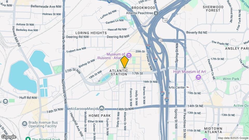 361 17th St NW, Unit 1021 Map and Location Details
