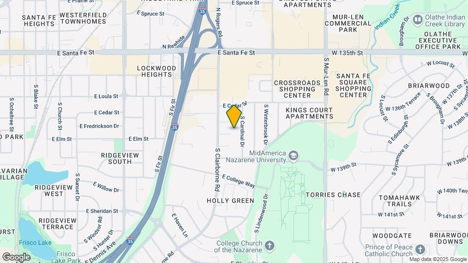 1616 E Elm St Map and Location Details