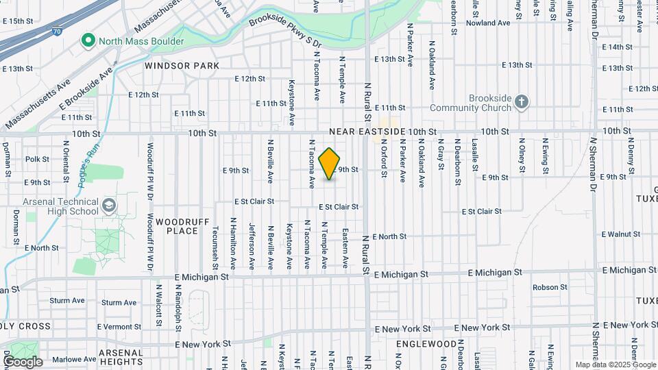 838 N Temple Ave Map and Location Details