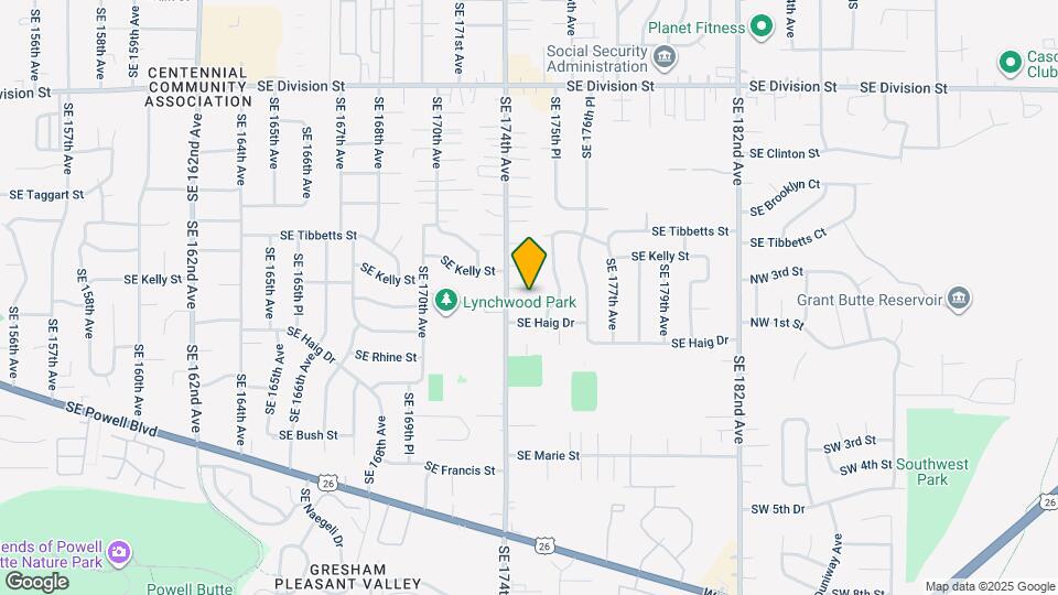 17420 SE Franklin Ct Map and Location Details