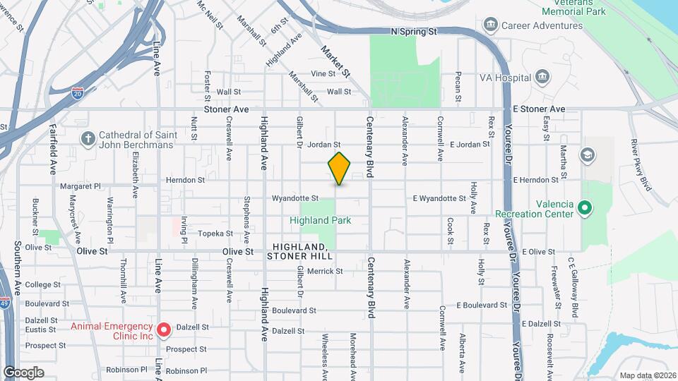1615 Coty St Map and Location Details