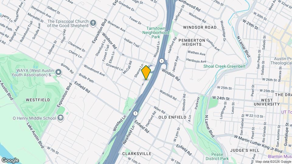 1909 Winsted Ln Mapa y Detalles de la Ubicación