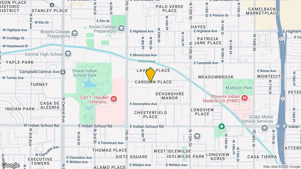 833 E Turney Ave Map and Location Details