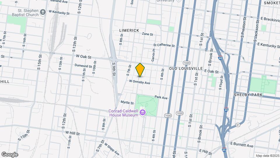 531 W Ormsby Ave Mapa y Detalles de la Ubicación