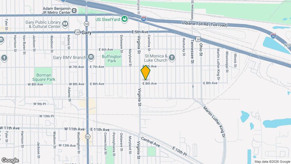 630 E 8th Ave Map and Location Details