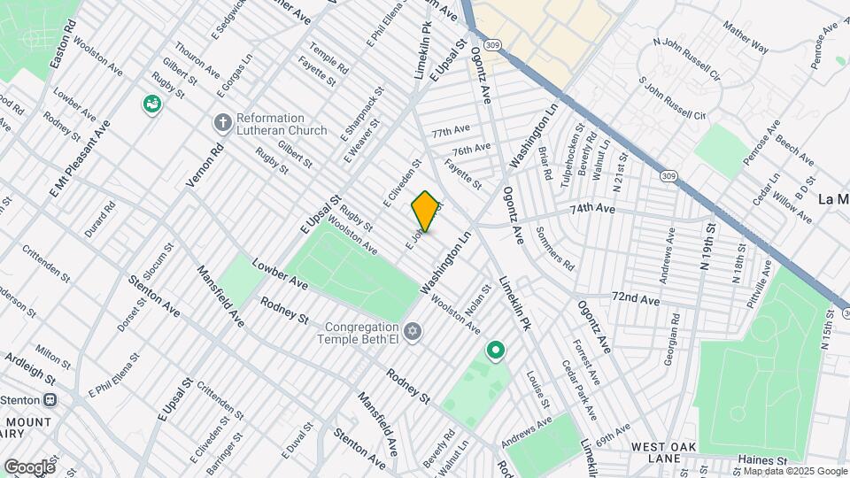 7436 Thouron Ave Map and Location Details