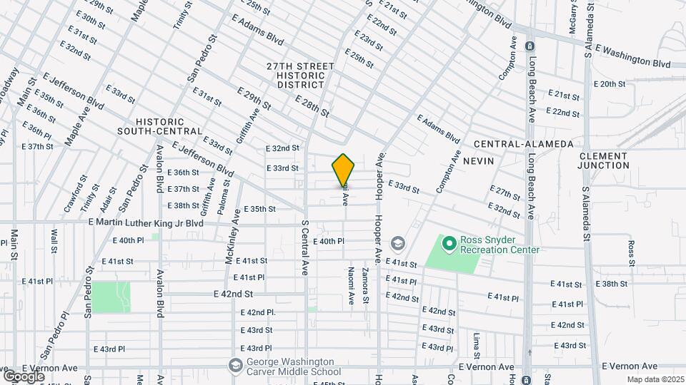 1194 E 34th St Map and Location Details
