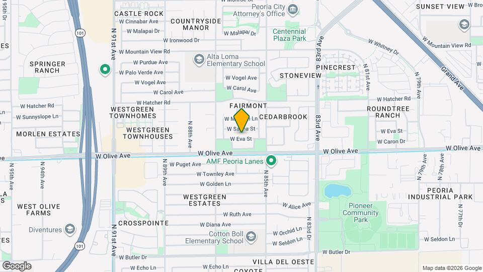 8560 W Eva St Map and Location Details