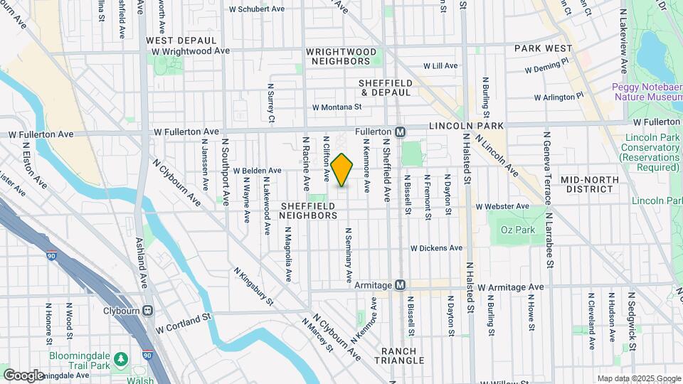 2224 N Seminary Ave Map and Location Details