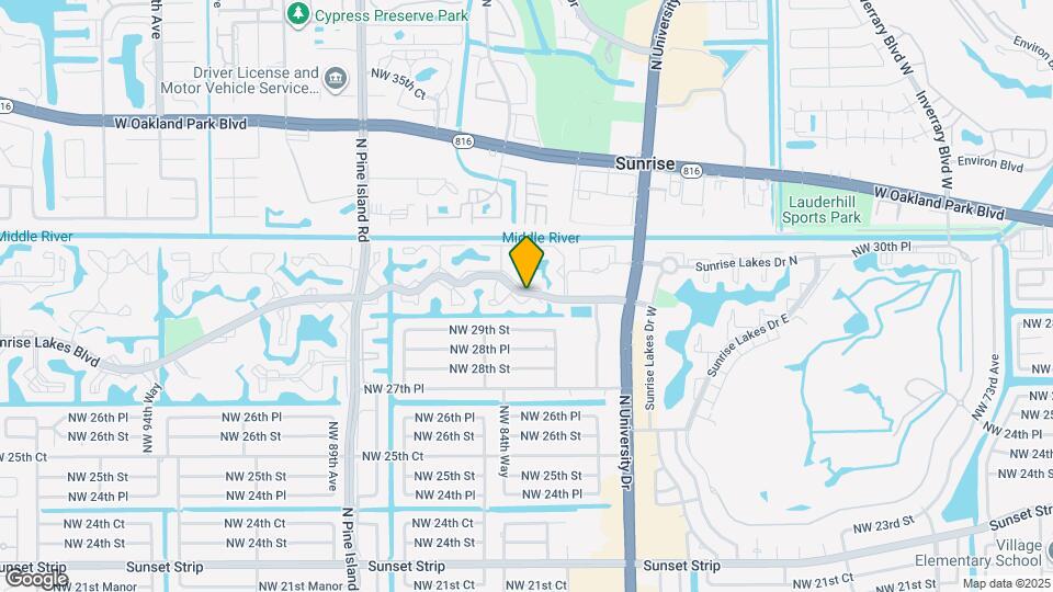 8135 Sunrise Lakes Blvd Map and Location Details