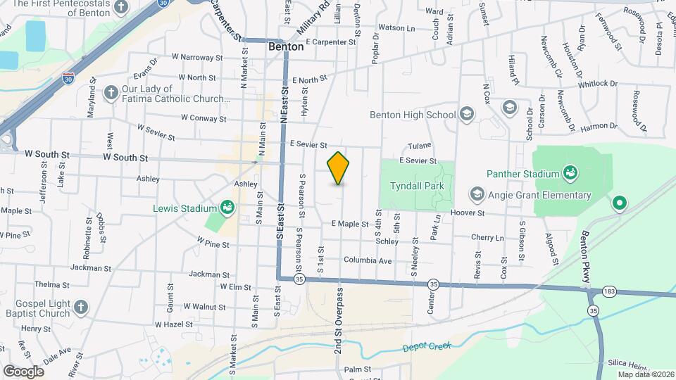 131 S 2nd St Map and Location Details